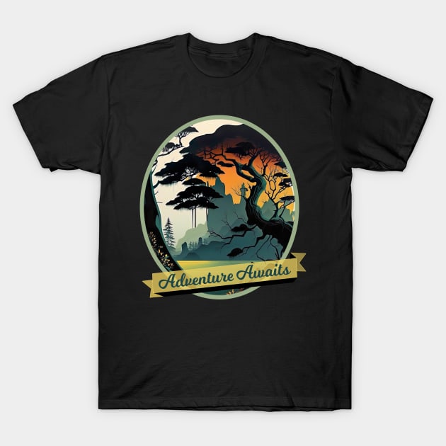 Swampland, a Surrealistic Graphic T-Shirt by AtkissonDesign